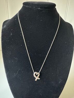 Tiffany & Co. Women’s 925 Loving Heart Silver Pendant Necklace